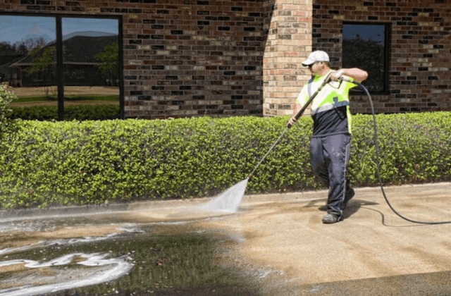 commercial concrete cleaning in fishers